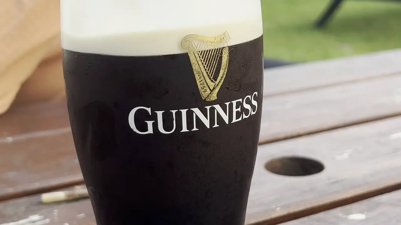 A Guinness at the pub in Ireland